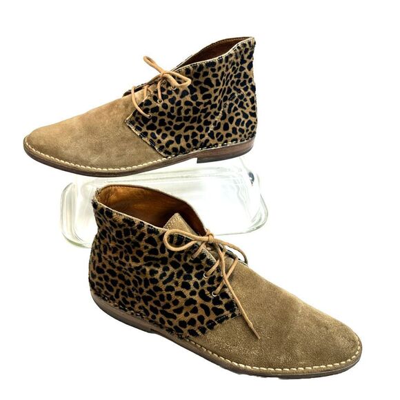 Vtg Guess by Georges Mariano Animal Print Pony Hair Suede Boots Sz 8 - Picture 12 of 12